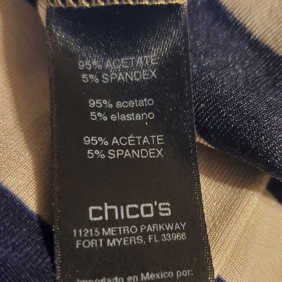 CHICO'S TRAVELERS Faux Wrap Dress Size 1 (M/8) - Picture 7 of 8